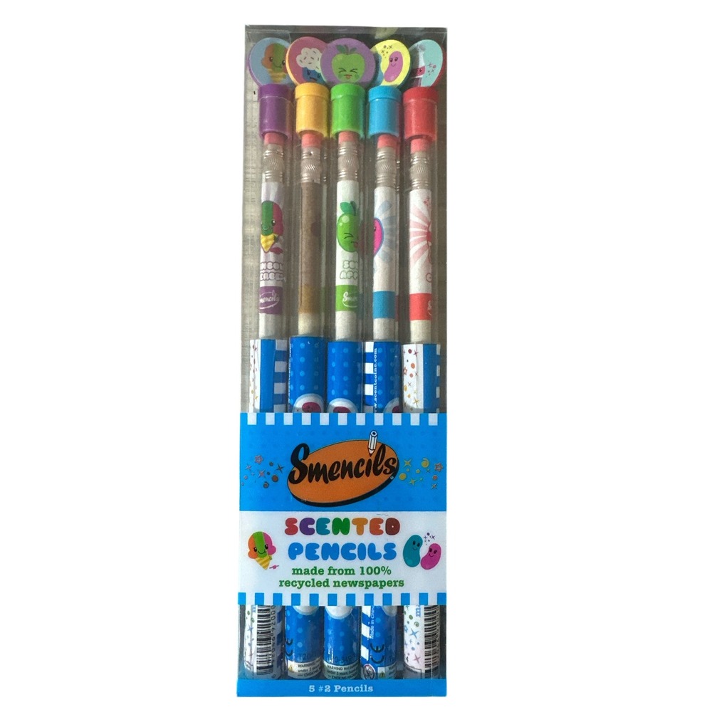 Smencils Scented #2 Pencils 5 Piece for Kids School Supplies Arts &‎ Crafts NEW